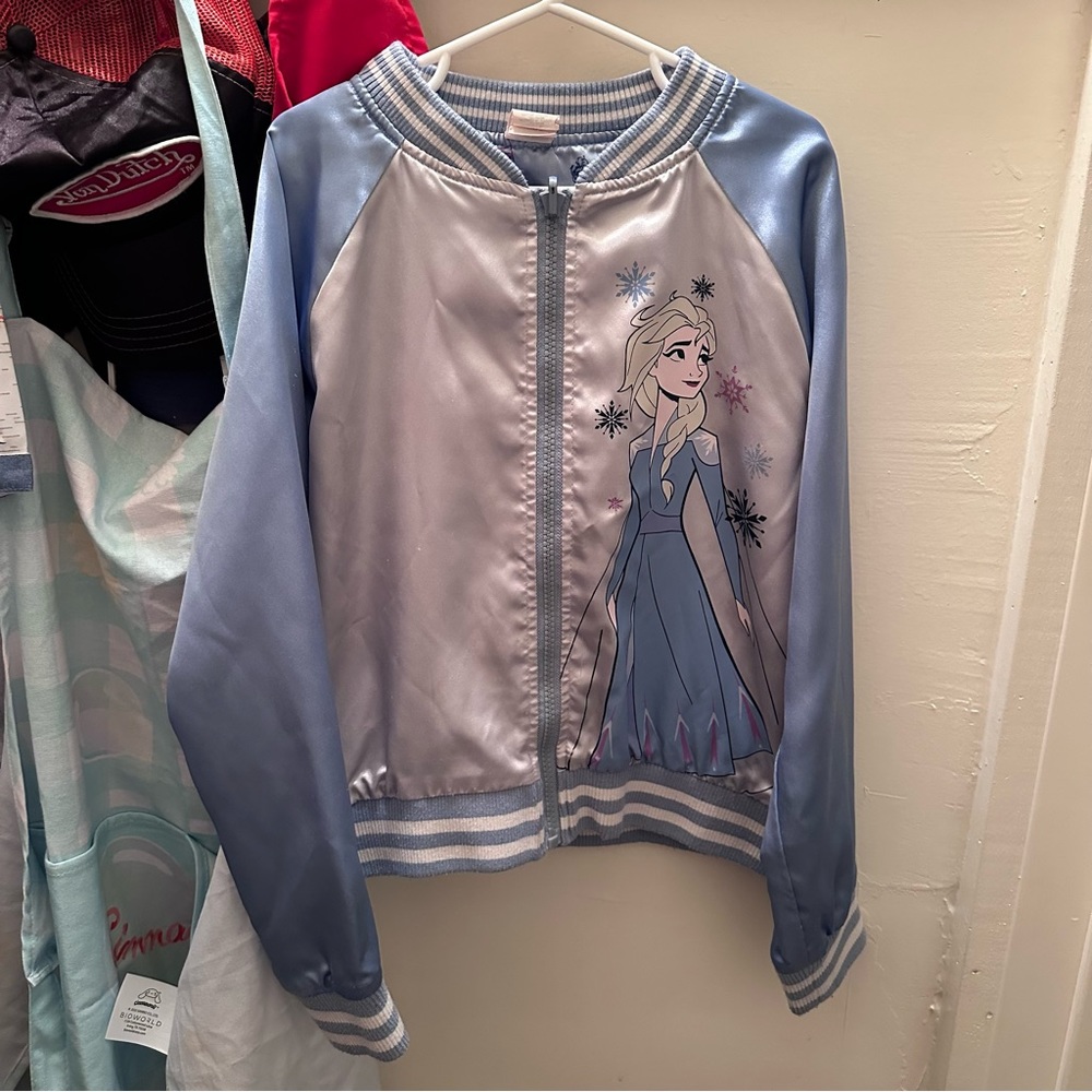 Kids satin bomber jacket